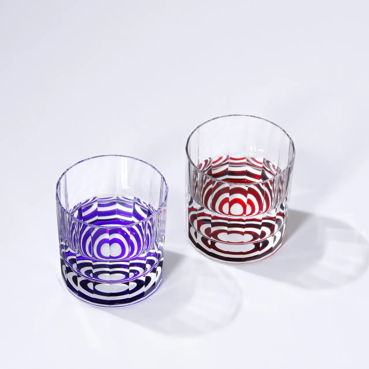 Sand-carved Glass,Janome kiriko "Douaka"