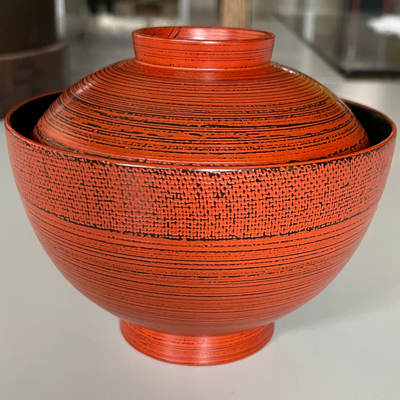 Suimono Wan  Cloth Edge  Negoro Lacquer 1 pieces[Size: 11.5cm diameter, 6.0cm height]