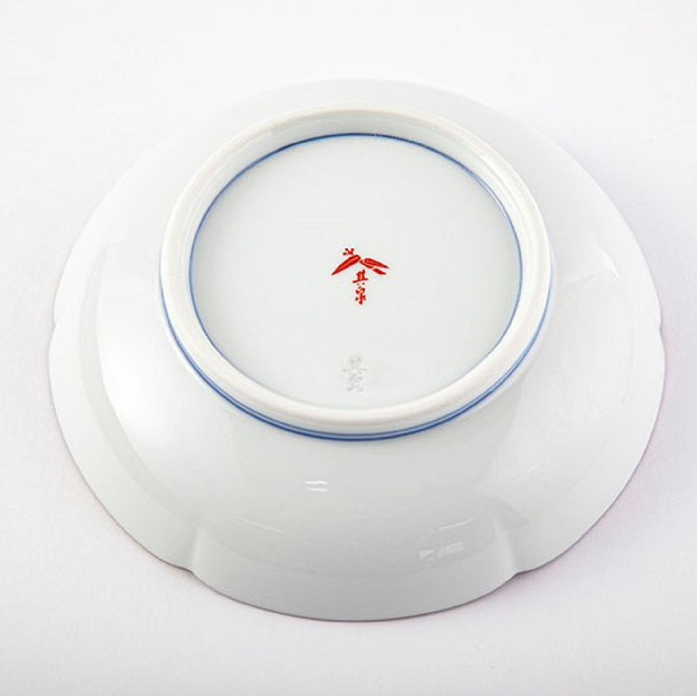 Plate for individual servings: Yoraku pattern with lavish red-rimmed sun disks（1 set of 2 pieces）