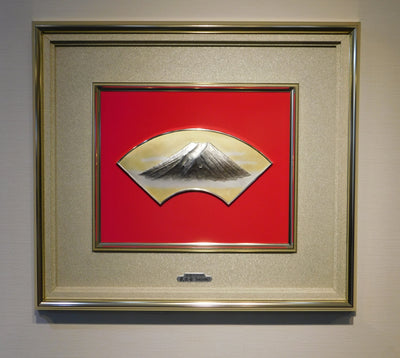 Pure silver framed Fan face of Mt.Fuji 7