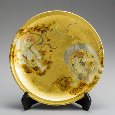 Decorative dish Wind God, Thunder God