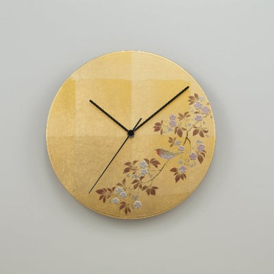 Hanami-tori (bird and cherry blossoms)   Wall clock