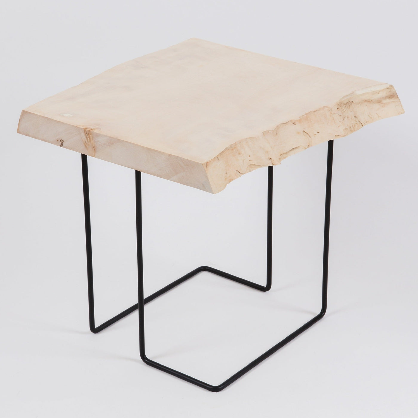 Single-board side table, assembly-style (using precious Japanese chestnut)