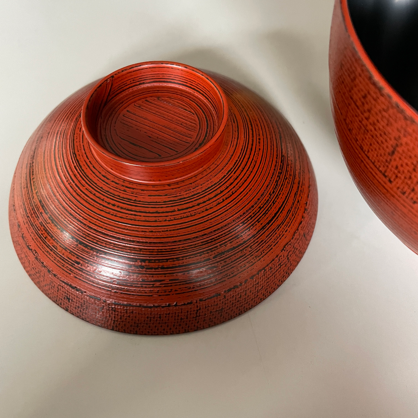 Suimono Wan  Cloth Edge  Negoro Lacquer 1 pieces[Size: 11.5cm diameter, 6.0cm height]