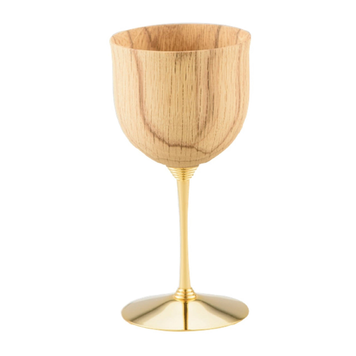 Oak Wine Cup Wing Shape Natural