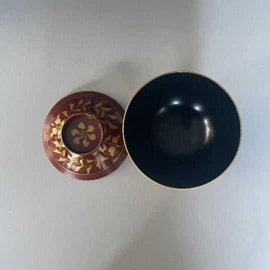 Suimono Wan  Nashiji Arabesque Maki-e 1 pieces [Size: 12.0cm diameter, 7.0cm height]