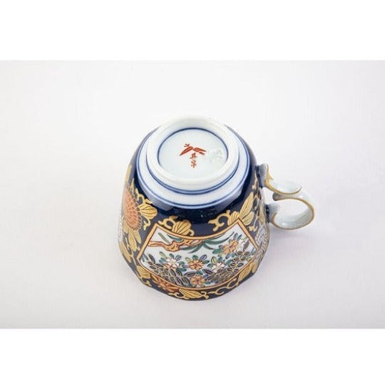 Coffee cup and saucer, Rinpa Ko-Imari style