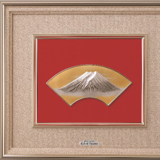 Pure silver framed Fan face of Mt.Fuji 7