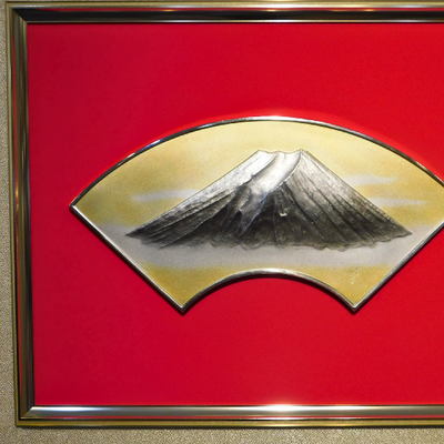Pure silver framed Fan face of Mt.Fuji 7